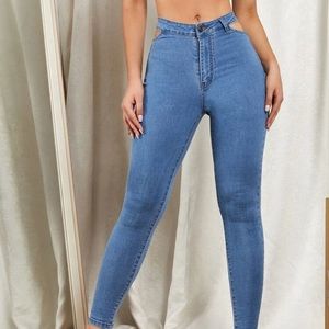 Cut Out Skinny Jeans